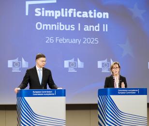 Press conference by Valdis Dombrovskis and Maria Luís Albuquerque, European Commissioners, on the Omnibus packages on sustainability and investment simplification