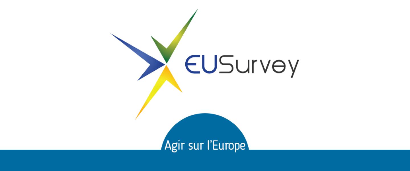 bannière EU Survey, Agir sur l'Europe